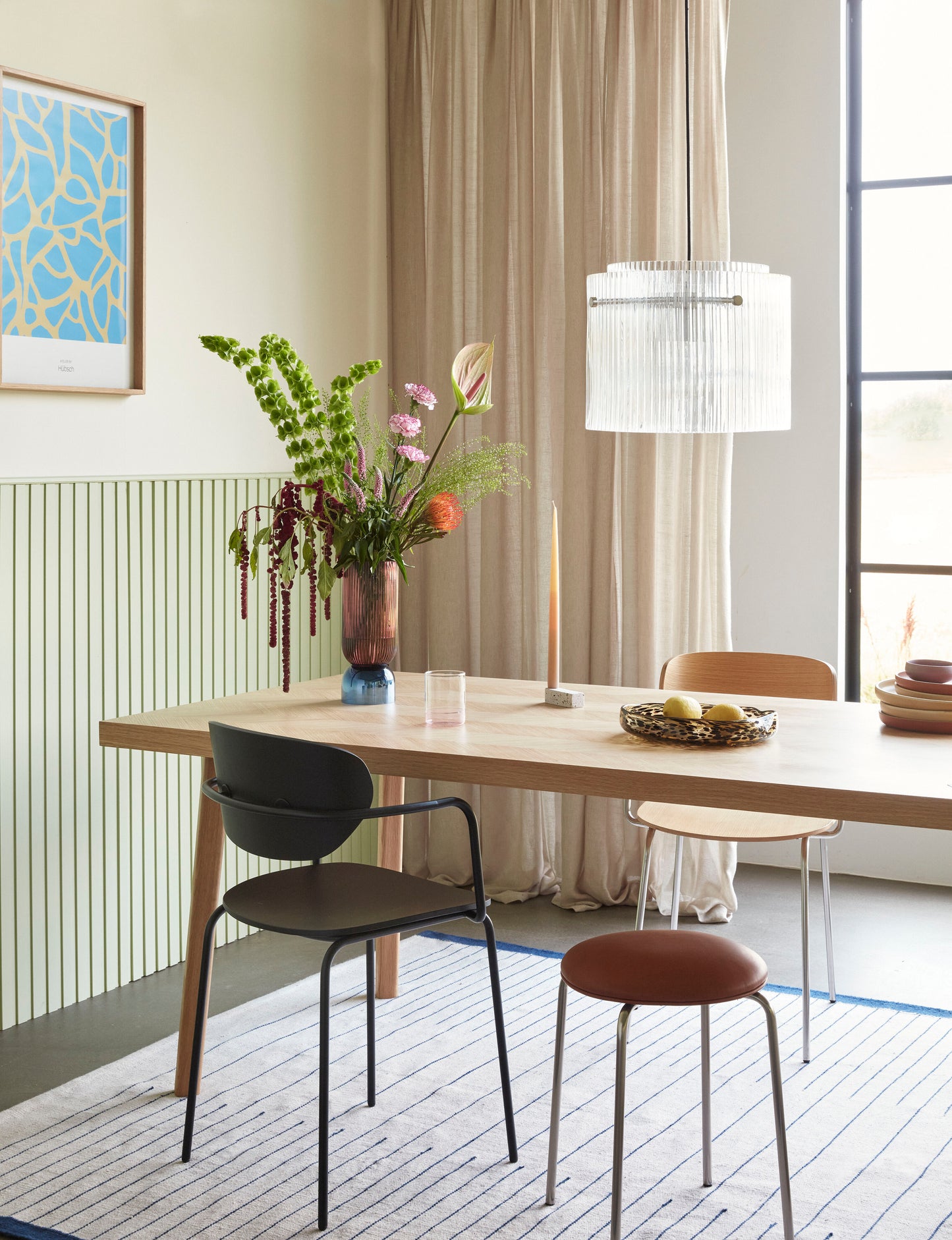 Ripple Ceiling Lamp Large Clear