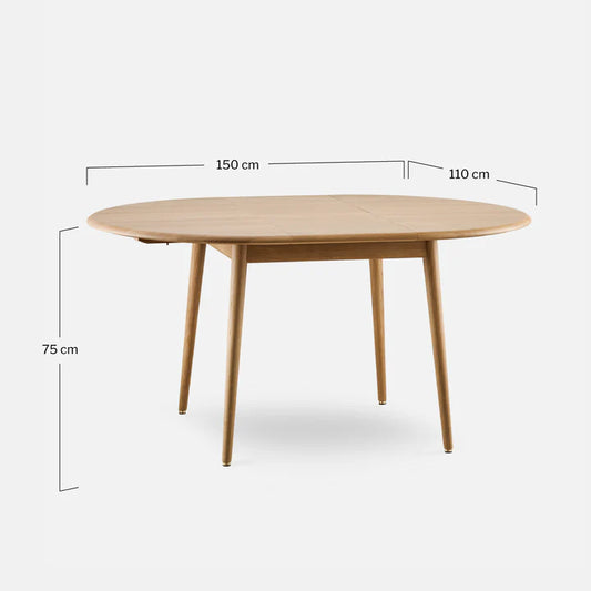 Fox Round Extendable Dining Table 110