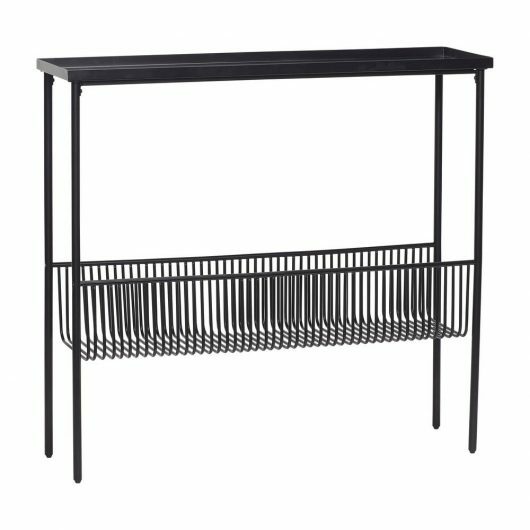 Black Metal Console Table