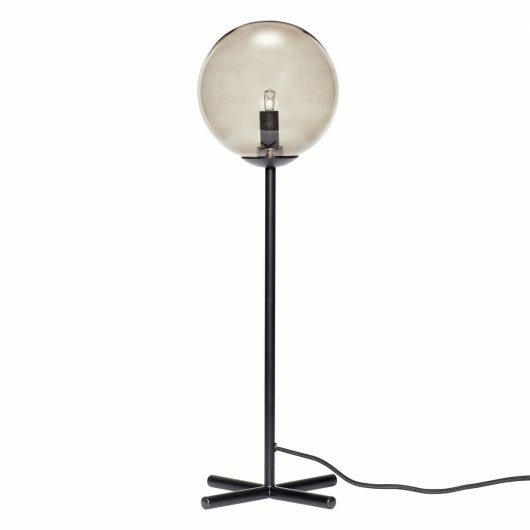 Smoked Glass Champ Table Lamp