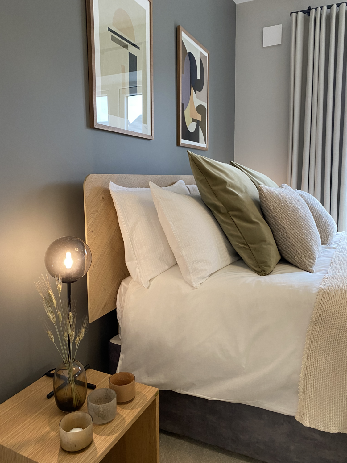 Smoked Glass Champ Table Lamp