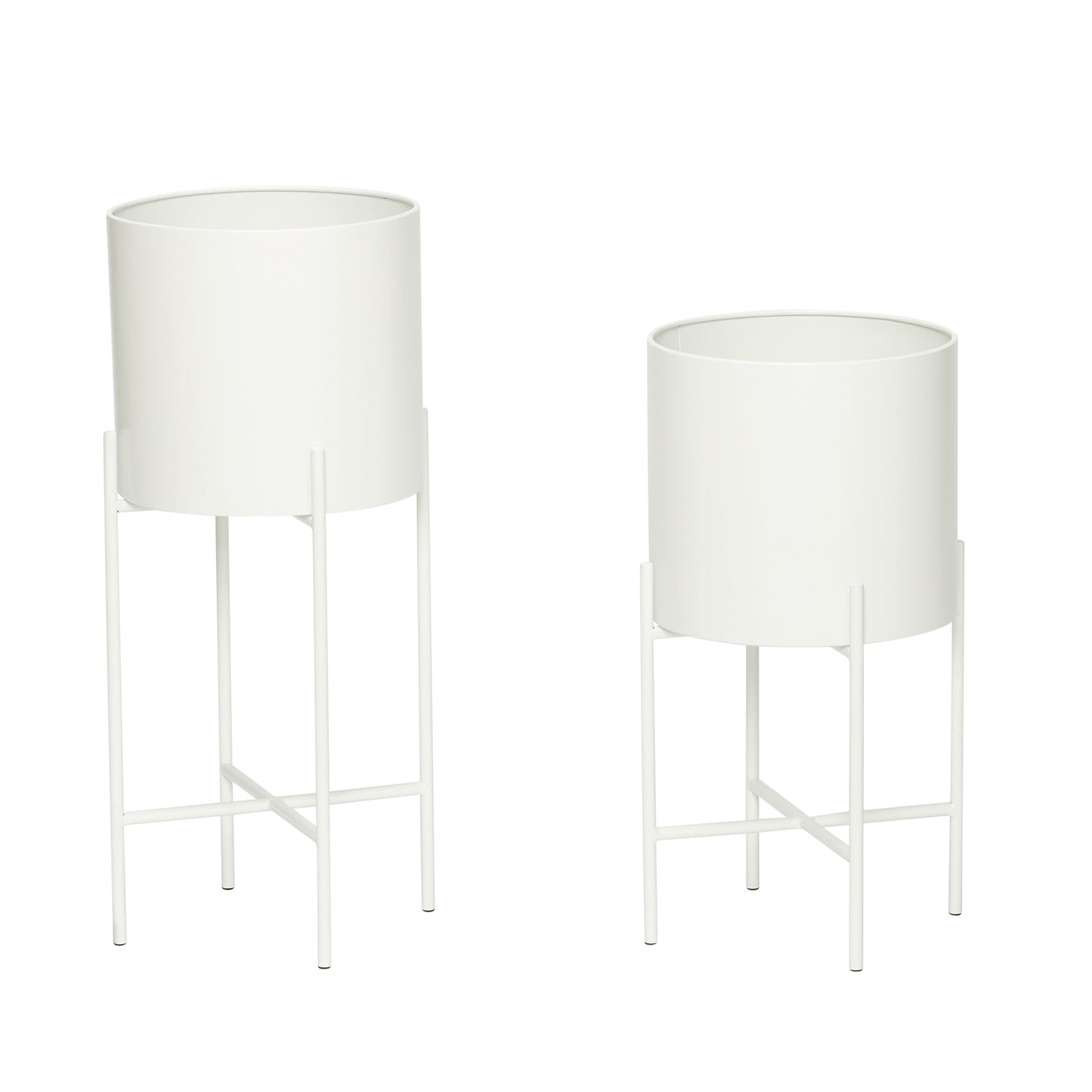 White Airy Pots (Set of 2)