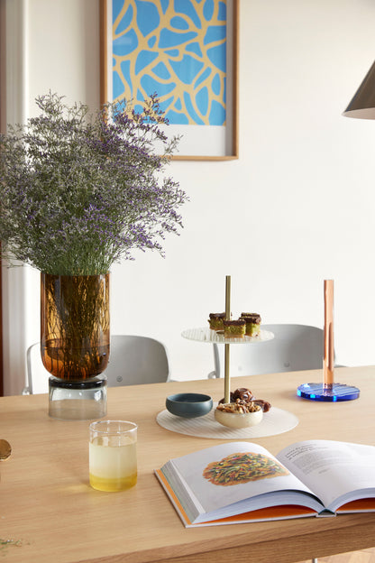 Ripple Etagere Frosted/Brass